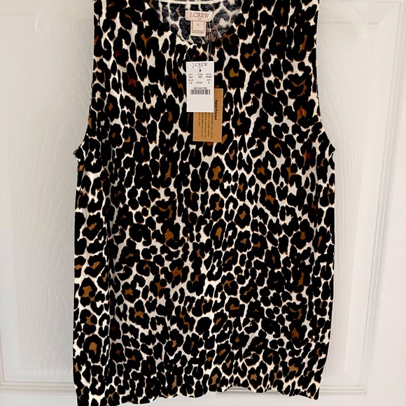 NWT J Crew Leopard TOP - Picture 1 of 1